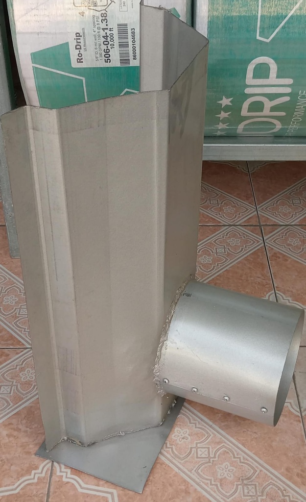 Resumidero canalón galvanizado